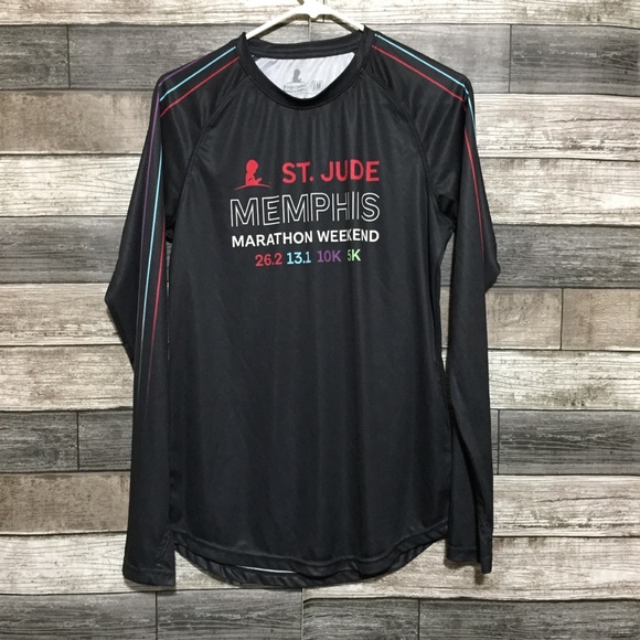 Lot 2 St Jude Memphis Marathon Shirt Women’s M Black Gray Running 2019-2020 - Picture 8 of 14
